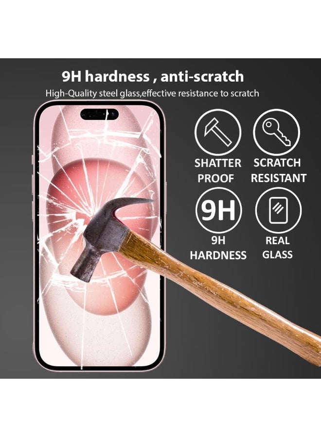 ACLIX 9D glass screen protector for Apple iPhone 15, clear - Image 3